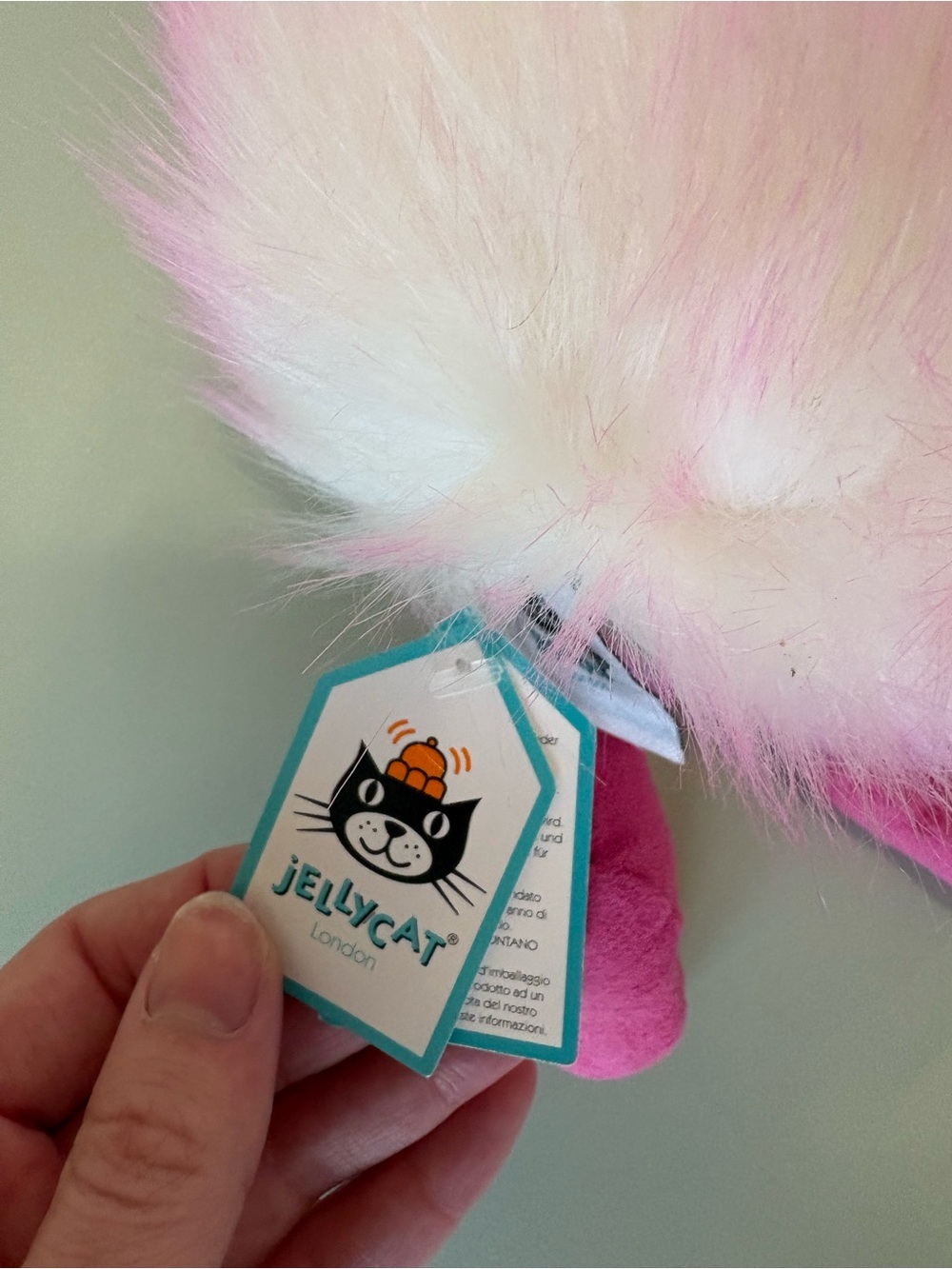 RETIRED Jellycat Raspberry Ripple Pom Pom Ostrich/Emu - Picture 3 of 9